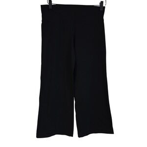 Lululemon Align High Rise Wide Leg Crop Pants Black Yoga Athletic Women's Size L